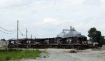 NS 8765 leads a string of locos `ut of a siding